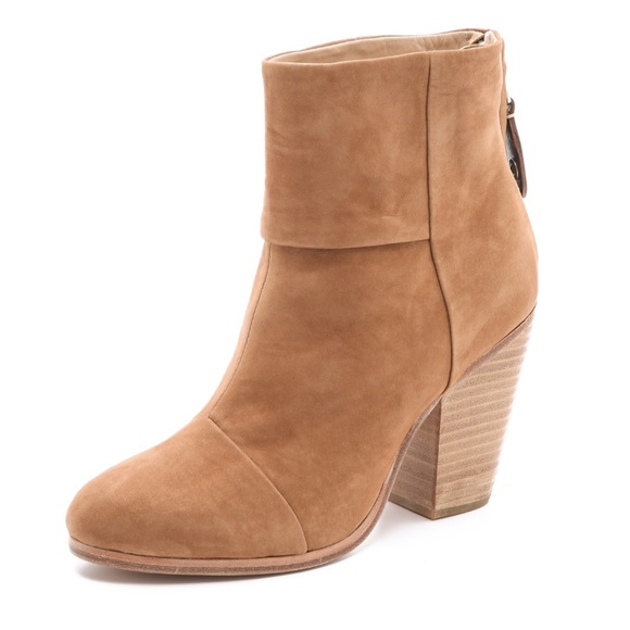 rag & bone Shoes - Rag & Bone Classic Tan Leather Newbury Booties